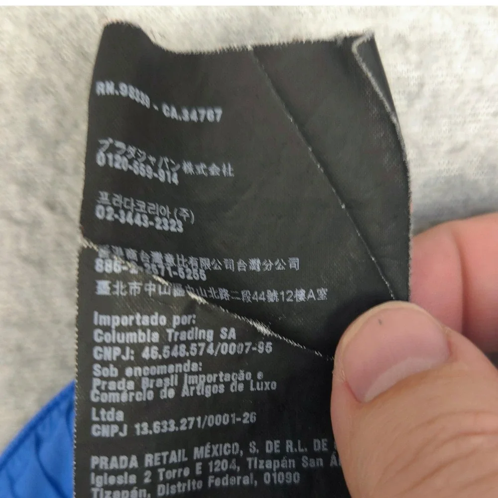 Prada Mens‎ Blue Nylon Swim Shorts Trunks Size 56 IT Logo Drawstring